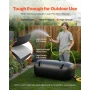 Water Storage Bladder, 113L Portable & Collapsible Water Storage Bag, Wear-Resistant 1000D PVC Soft Waters Bag, Leakproof Campin