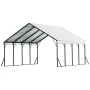 Kraftig metal carport, 5,8 x 6 x 3,77 m udendørs carport med