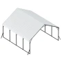 Kraftig metal carport, 5,8 x 6 x 3,77 m udendørs carport med