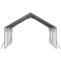 Kraftig metal carport, 5,8 x 6 x 3,77 m udendørs carport med