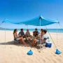 Strandtelt Sun Shelter, UPF50+ solbeskyttelse, 2 m høj, 3 x 3
