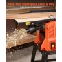 Benchtop Planer and Jointer Combo, 254 mm, 2.4 HP 8000 RPM Bench Top Wood Jointer with Stand, 2-Blade Straight Cutterhead, Cast 