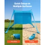 Strandtelt Sun Shelter, UPF50+ solafskærmning, 2 m høj, 2,3 x