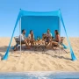 Strandtelt Sun Shelter, UPF50+ solafskærmning, 2 m høj, 2,3 x