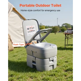 Transportabelt toilet, 30L aftagelig affaldsbeholder, 200