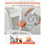 Transportabelt toilet, 30L aftagelig affaldsbeholder, 200