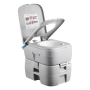 Portable Toilet, 30L Detachable Waste Tank, 200 Flushes, Camping Toilet for Adults, Outdoor Travel Potty with Level Indicator, S