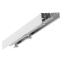 Bypass Sliding Door Hardware Kit, 1219 mm Aluminum Alloy Dual-Track Bypass Door Hardware, Smooth and Quiet Sliding, Easy to Inst