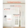 Sliding Pocket Door Hardware Track Kit, 1135 mm Pocket Door