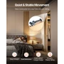 Sliding Pocket Door Hardware Track Kit, 1135 mm Pocket Door Track Kit with Soft Close Mechanism for Smooth and Quiet Sliding, Ea