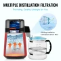 4L Water Distiller Purifier Machine Countertop Stainless Steel Interior