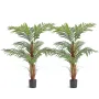 Kunstig palmetræ, 4 ft høj faux plante, sikker PE-materiale og