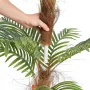 Kunstig palmetræ, 4 ft høj faux plante, sikker PE-materiale og