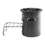 Camping Rocket Stove, Wood Burning Portable Rocket Stove with Carrying Bag for Backpacking, SPCC Steel, Double Door, Burn Twigs,