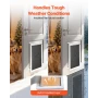 Pet Door, X-Large, with Three Magnetic Flaps and Metal Frame, Strong and Weatherproof Dog Door for Interior and Exterior Doors, 