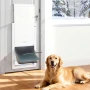 Kæledyrsdør, X-Large, med tre magnetiske klapper og metalramme