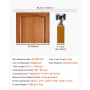 Sliding Pocket Door Hardware Track Kit, 1746 mm Pocket Door