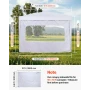 Canopy Sidewalls, Fit for 3 x 3 m Pop Up Canopy Tent, Tent Side Walls with Waterproof and Sunlight Protection Layer for Outdoor 