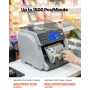 Money Counter Machine, Mixed Denomination Bill Cash Counter with CIS/UV/MG/IR/DD/DBL/HLF/CHN Counterfeit Detection, Multi-Curren