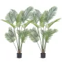 Kunstig palme, 1,5 m høj kunstig plante, sikkert PE-materiale