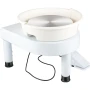 Pottery Wheel, 35.6 cm Ceramic Wheel Forming Machine, 0-300RPM Speed Manual Adjustable 0-19.8 cm Lift Leg, Foot Pedal Detachable