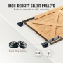 304.8 Sliding Barn Door Hardware Kit, 149.7 kg Loading Heavy Duty Barn Door Track Kit for Single Door, Fit 140.2-158.5 cm Wide a