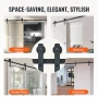 304,8 Sliding Ladedør Hardware Kit, 149,7 kg Loading Heavy Duty