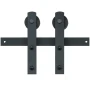 304.8 Sliding Barn Door Hardware Kit, 149.7 kg Loading Heavy Duty Barn Door Track Kit for Single Door, Fit 140.2-158.5 cm Wide a