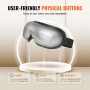 Eye Massager with Heat, Heated Eye Massage Mask with 5 Modes and Bluetooth Music, 180° Foldable Eye Care Massager for Migraines,