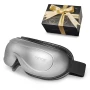 Eye Massager with Heat, Heated Eye Massage Mask with 5 Modes and Bluetooth Music, 180° Foldable Eye Care Massager for Migraines,