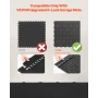 Male Garage Floors Transition Edge Kit, 15 PCS Sturdy PP Interlocking Modular Garage Floor Edging Slip-resistant, Easy Assembly 