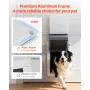 Pet Door, Large, with Three Magnetic Flaps and Metal Frame, Strong and Weatherproof Dog Door for Interior and Exterior Doors, Ea