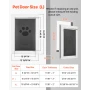 Pet Door, Large, with Three Magnetic Flaps and Metal Frame, Strong and Weatherproof Dog Door for Interior and Exterior Doors, Ea