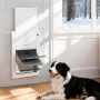 Kæledyrsdør, stor, med tre magnetiske klapper og metalramme