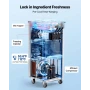 Kommerciel ismaskine, 20-28L/H ydelse, 2200W 3-smags