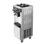 Commercial Ice Cream Machine, 20-28L/H Yield, 2200W 3-Flavor Freestanding Soft Serve Ice Cream Maker with 2 x 6L Hoppers & Hoppe
