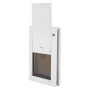Pet Door, Medium, with Double Magnetic Flaps and Metal Frame, Strong and Weatherproof Dog Door for Interior and Exterior Doors, 