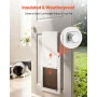 Kæledyrsdør, stor, med dobbelte magnetiske klapper og