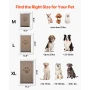 Pet Door, Large, with Double Magnetic Flaps and Metal Frame, Strong and Weatherproof Dog Door for Interior and Exterior Doors, E