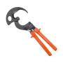 Ratcheting Cable Cutter, Spring Steel Blades with PVC-Coated Handles, Quick-Release Button, Heavy Duty Ratchet Cable Wire Cutter