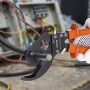 Skraldekabelskærer, fjederstålblade med PVC-belagte håndtag