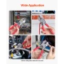 High Leverage Cable Cutter, 235 mm Compact, Forged Blades and PVC-Coated Handles, Heavy Duty Cable Cutting Pliers Tool for 4/0 A