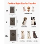Pet Door, Medium, with Three Magnetic Flaps and Metal Frame, Strong and Weatherproof Dog Door for Interior and Exterior Doors, E