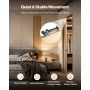 Sliding Pocket Door Hardware Track Kit, 1441 mm Pocket Door Track Kit with Soft Close Mechanism for Smooth and Quiet Sliding, Ea