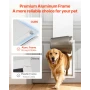 Pet Door, X-Large, with Double Magnetic Flaps and Metal Frame, Strong and Weatherproof Dog Door for Interior and Exterior Doors,