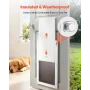 Kæledyrsdør, X-Large, med dobbelte magnetiske klapper og