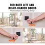 Entry Lever Door Handle, 2 PCS Black Entry Knob, Lock and Key Locking Lever Set, Contemporary Square Door Lever, Reversible for 