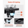 Binocular Microscope for Adult, Professional Compound Microscope Kit with 40-5000X Magnification, Dual Stage and Two Sets of Eye
