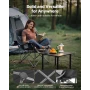 Overdimensionerede campingstole, 204 kg kraftig støtte, bærbare