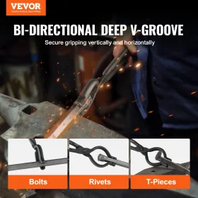 Smed tænger, 18â €  V-bit boltstænger, kulstofstål smede tænger med A3 stål nitter, i lang, uregelmæssig og negleformet